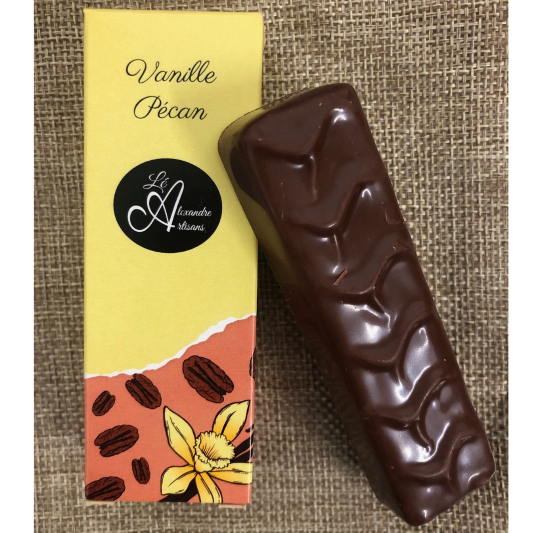 Barre chocolatée Vanille - Pécan