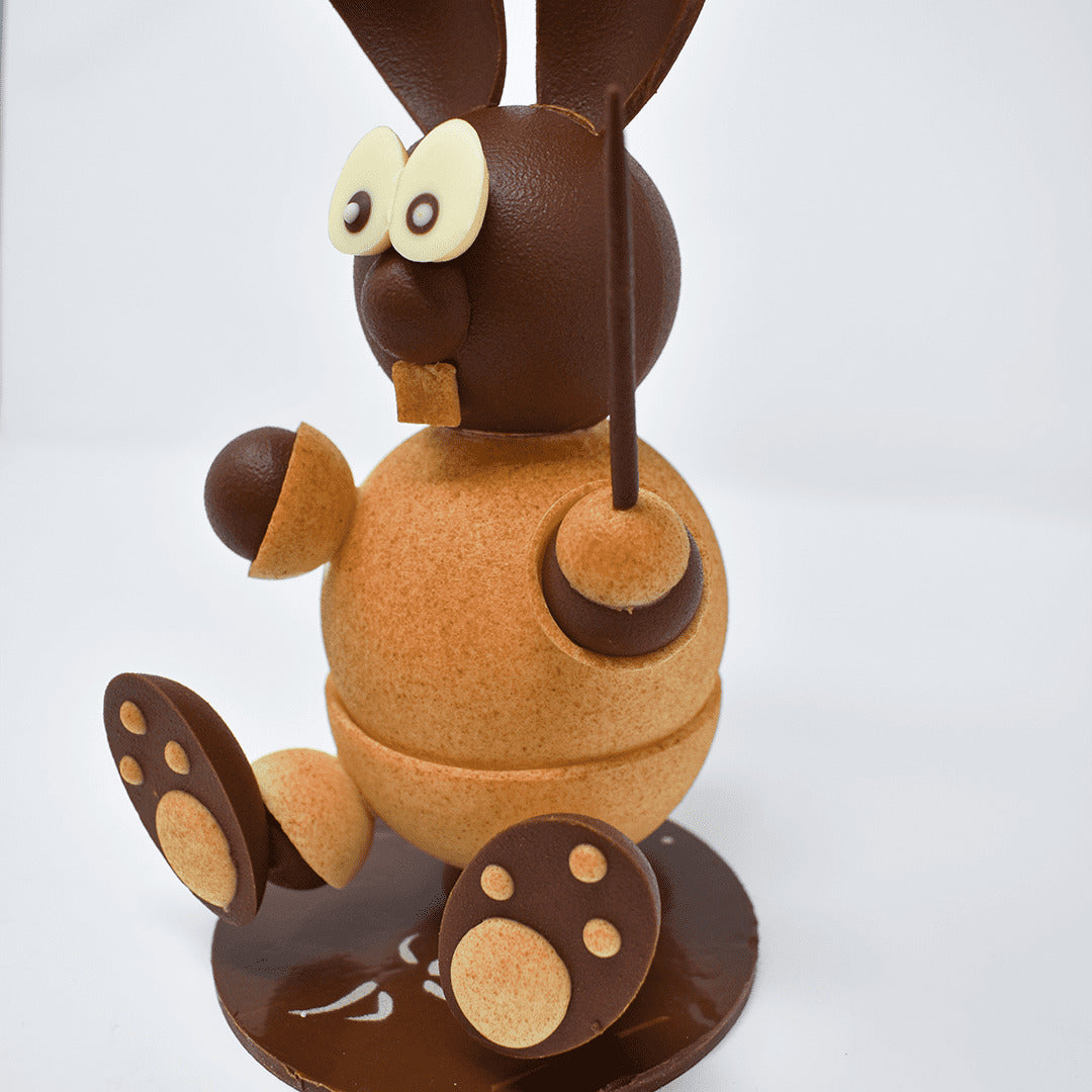 Lapin en chocolat "Jeux Olympiques"